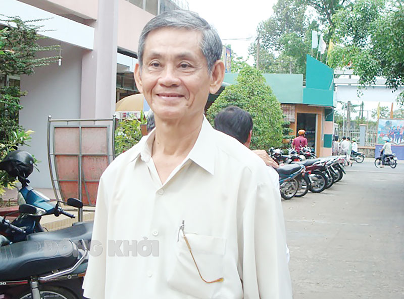 Nhà báo Phạm Công Nghiệp - nguyên Chủ tịch Hội Nhà báo tỉnh.