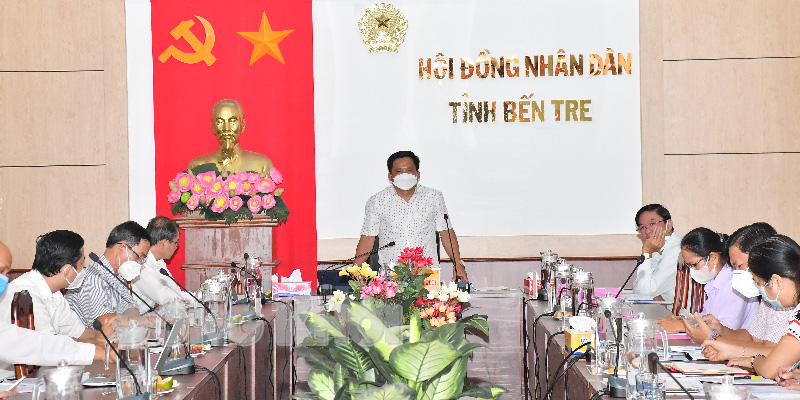 Phát biểu của Trưởng ban Kinh tế và Ngân sách HĐND tỉnh Nguyễn Văn Quới.