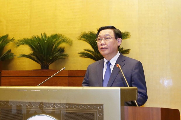 Chủ tịch Quốc hội khóa XV Vương Đình Huệ. (Ảnh; Doãn Tấn/TTXVN)