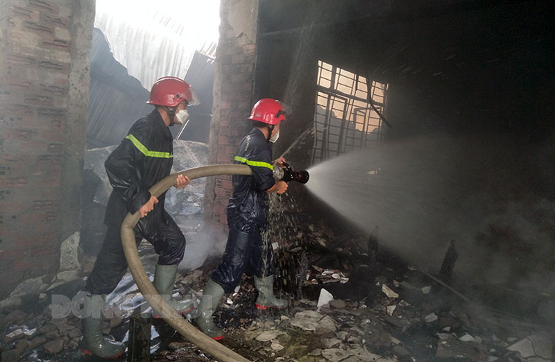 Hiện trường vụ cháy.