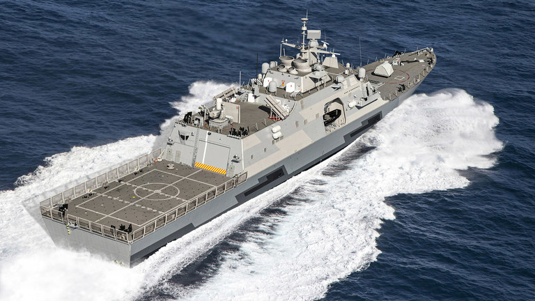 Hình ảnh thiết kế khinh hạm Hellenic của hãng Lockheed Martin. Ảnh: RT