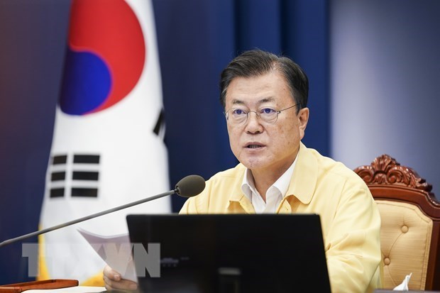 Tổng thống Hàn Quốc Moon Jae-in. (Ảnh: YONHAP/TTXVN)