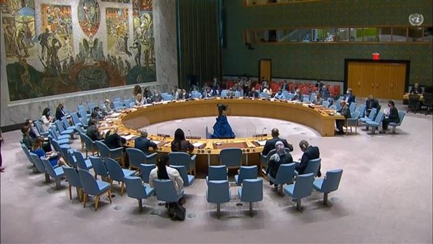 Một phiên họp của Hội đồng Bảo an Liên hợp quốc. Ảnh: Hữu Thanh/TTXVN