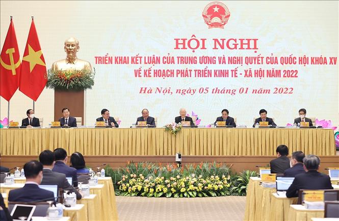 Năm 2022 là năm có ý nghĩa quan trọng, tạo nền tảng thực hiện các mục tiêu của Kế hoạch 5 năm 2021 - 2025. Ảnh: Dương Giang/TTXVN