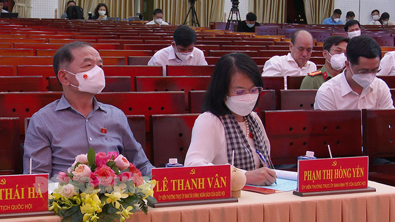 Đại biểu tham dự buổi làm việc. Ảnh: Trọng Ân