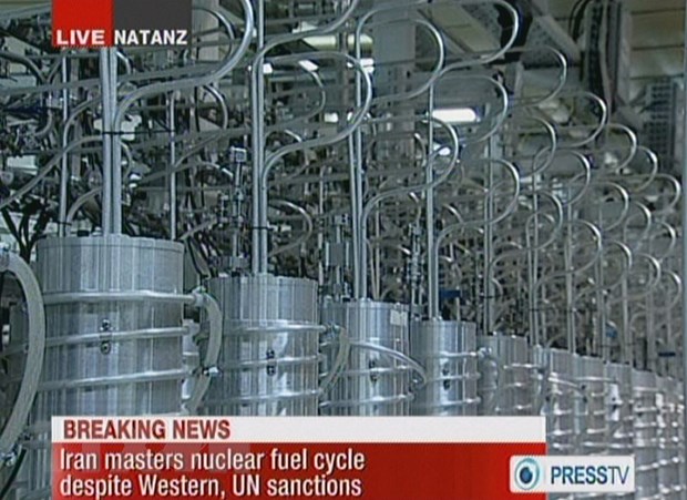 Các máy ly tâm bên trong cơ sở hạt nhân Natanz, Iran. Ảnh: AFP/TTXVN