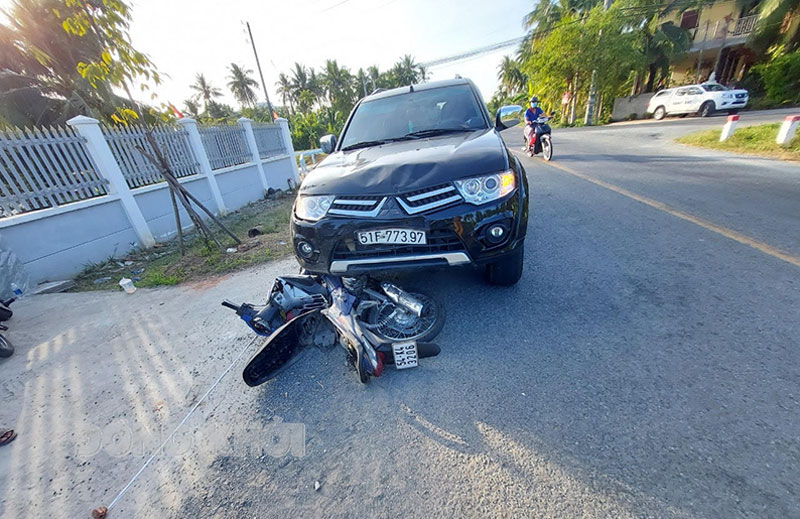 Tình hình an toàn giao thông ngày 3-2-2022 Hiện trường vụ tai nạn giao thông trên ĐT883 ngày mùng 2 Tết.