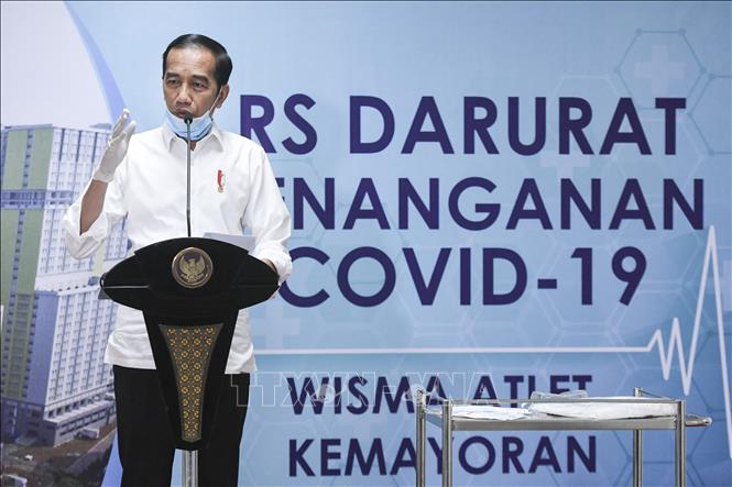 Tổng thống Indonesia Joko Widodo phát biểu tại Jakarta. Ảnh tư liệu: AFP/TTXVN