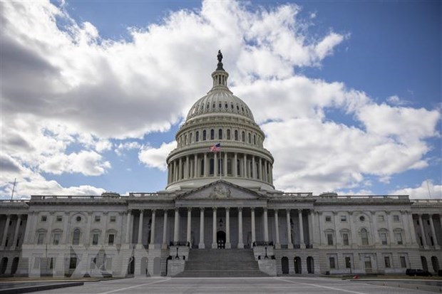 Tòa nhà Quốc hội Mỹ ở Washington, DC. (Ảnh: THX/TTXVN)