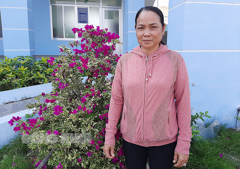 Cán bộ phụ nữ cơ sở năng nổ, nhiệt tình Chị Phạm Thị Bích Loan.