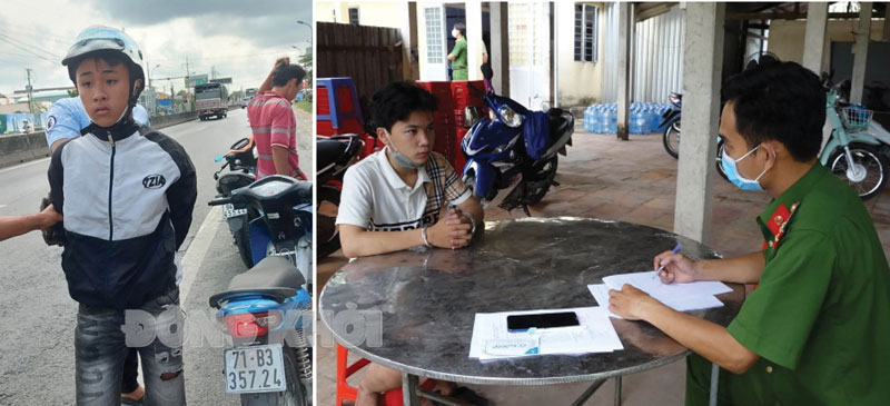 Tin an ninh trật tự ngày 16-3-2022 Phú (trái) và Quý bị bắt giữ. Ảnh: Duy Nguyễn