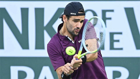 Matteo Berrettini lần đầu vào vòng bốn Indian Wells