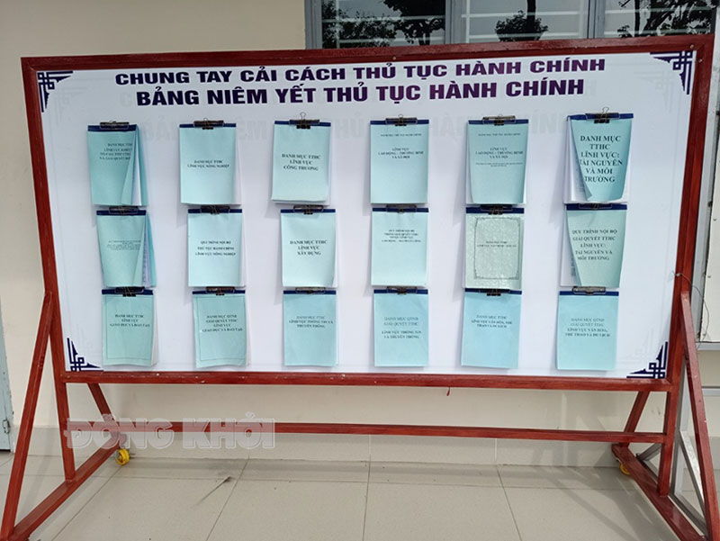 Nâng cao hiệu quả công tác cải cách thủ tục hành chính Công khai thủ tục hành chính tại UBND huyện Châu Thành.