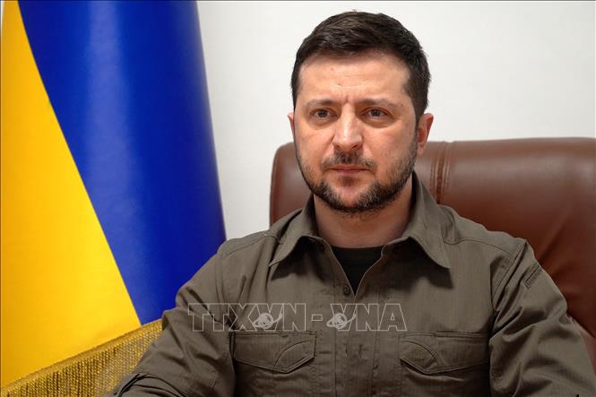 Tổng thống Ukraine sẽ phát biểu tại Hội nghị đặc biệt của NATO Tổng thống Ukraine Volodymyr Zelensky. Ảnh: AFP/TTXVN