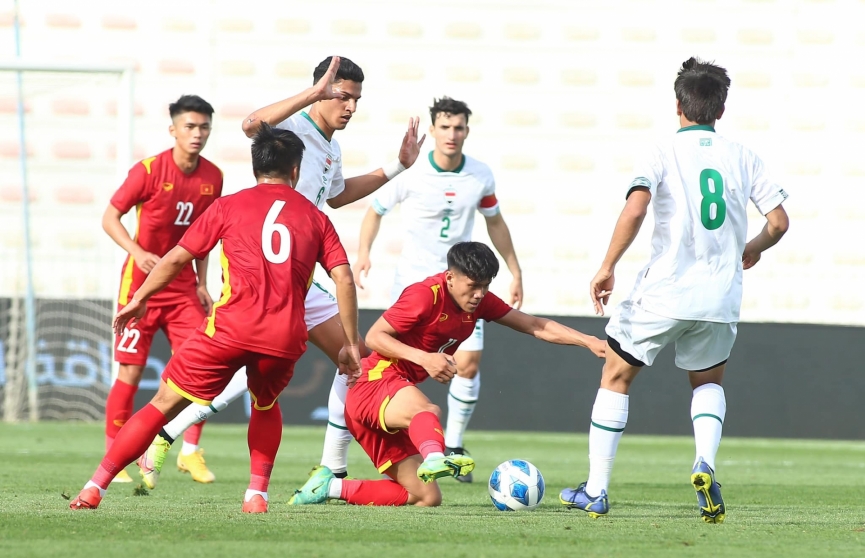 U23 Việt Nam hòa Iraq ở trận ra quân U23 Dubai Cup U23 Việt Nam cầm hòa U23 Iraq ở trận ra quân U23 Dubai Cup 2022. (Ảnh: LĐBĐ Iraq)