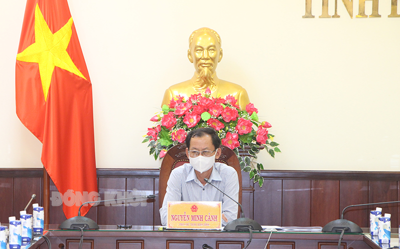 Đẩy nhanh tiến độ thực hiện giải phóng mặt bằng các dự án giao thông trên địa bàn tỉnh Phó chủ tịch UBND tỉnh Nguyễn Minh Cảnh chủ trì cuộc họp.