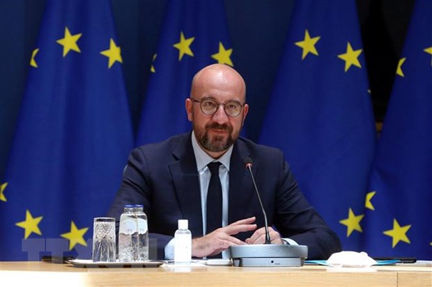 EU thông báo nhóm họp hội nghị thượng đỉnh bất thường vào tháng 5 Chủ tịch Hội đồng châu Âu Charles Michel. (Ảnh: AFP/TTXVN)