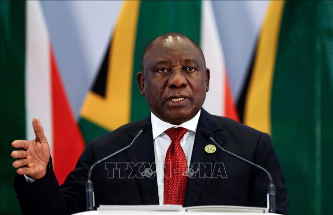 Tổng thống Nam Phi và Ukraine điện đàm Tổng thống Nam Phi Cyril Ramaphosa. Ảnh tư liệu: AFP/TTXVN