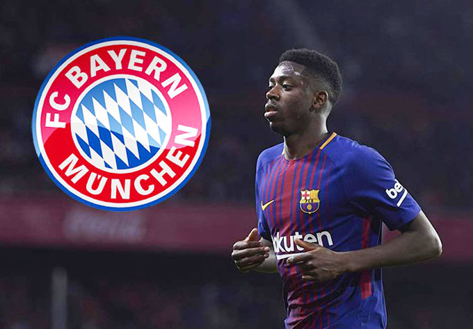 Dembele có thể gia nhập Bayern nếu Lewandowski tới Barca