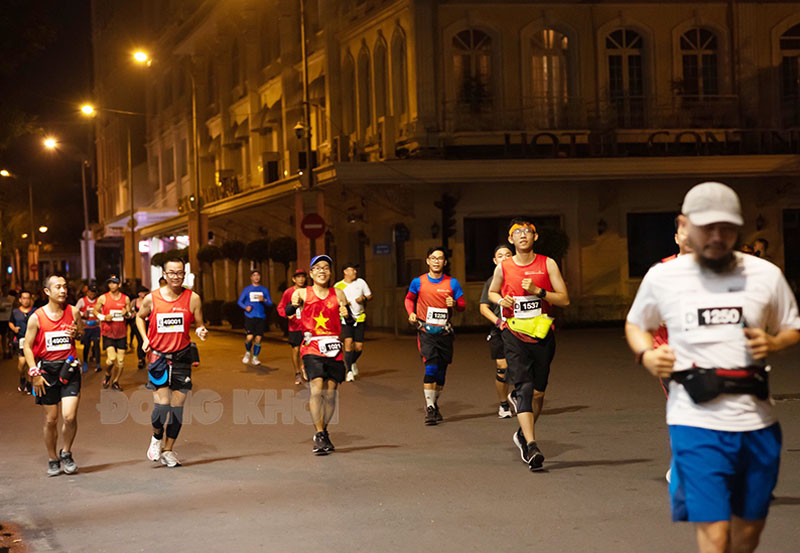 Các vận động viên tại Giải Marathon Quốc tế TP. Hồ Chí Minh Techcombank 2021. Ảnh: CTV