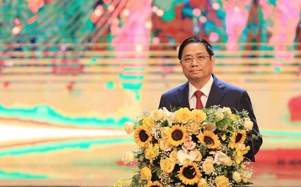 Thủ tướng Chính phủ Phạm Minh Chính phát biểu. (Ảnh: Tuấn Anh/TTXVN)