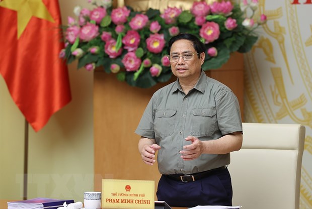 Thủ tướng Phạm Minh Chính chủ trì họp Hội đồng Thi đua-Khen thưởng Trung ương. Ảnh: Dương Giang/TTXVN