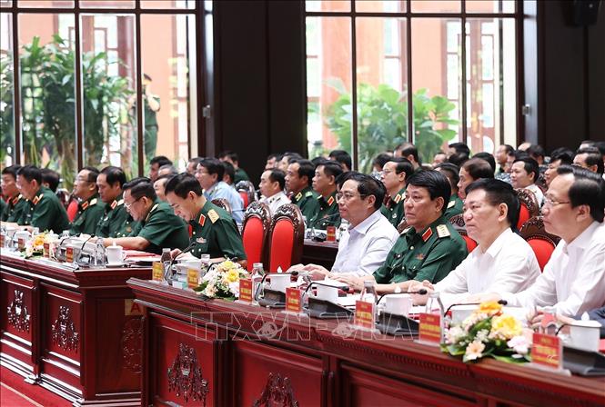 Thủ tướng Phạm Minh Chính phát biểu chỉ đạo hội nghị. Ảnh: Dương Giang/TTXVN