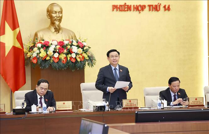 Chủ tịch Quốc hội Vương Đình Huệ phát biểu khai mạc Phiên họp. Ảnh: Doãn Tấn/TTXVN