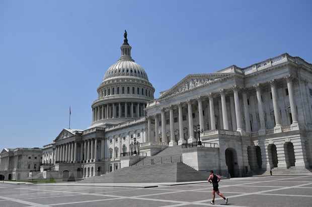 Tòa nhà Quốc hội Mỹ tại Washington, DC. Ảnh: AFP/TTXVN