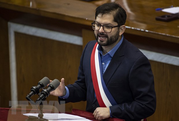 Tổng thống Chile Gabriel Boric. Ảnh: AFP/TTXVN