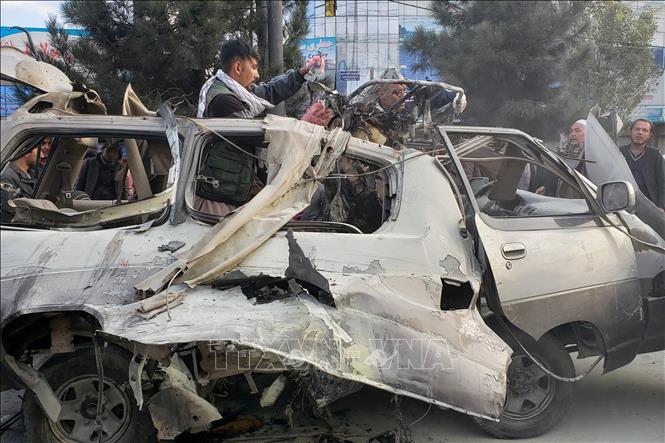 Hiện trường một vụ đánh bom ở Kabul, Afghanistan. Ảnh tư liệu: AFP/TTXVN