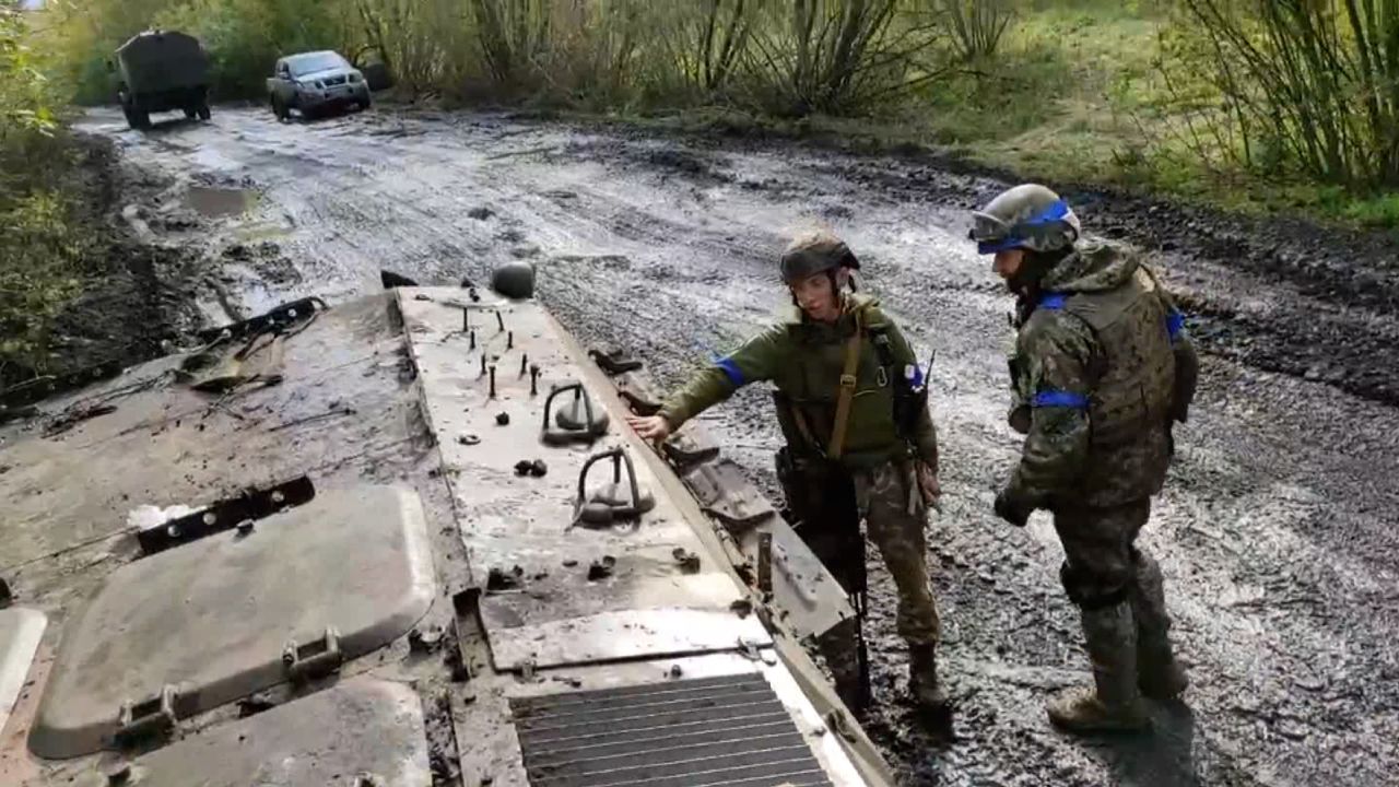 Lực lượng Ukraine đang kiểm soát các vùng nông thôn bao quanh thành phố Lyman, thuộc Donetsk. Ảnh: CNN