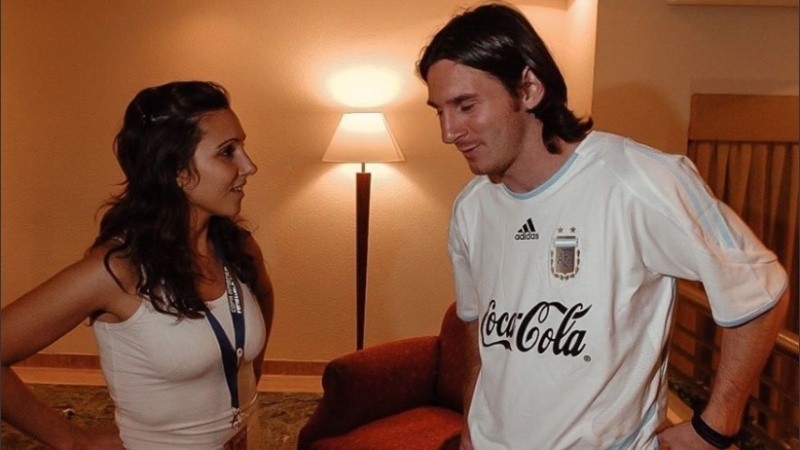 Veronica Brunati có quan hệ thân thiết với Messi từ lâu. Ảnh: GETTY