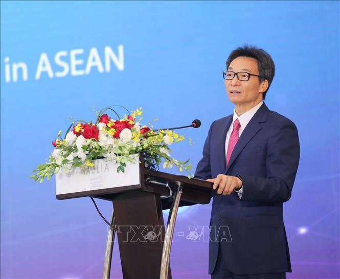Khai mạc Hội nghị Bộ trưởng Giáo dục ASEAN lần thứ 12 Phó thủ tướng Chính phủ Vũ Đức Đam phát biểu. Ảnh: Thanh Tùng/TTXVN