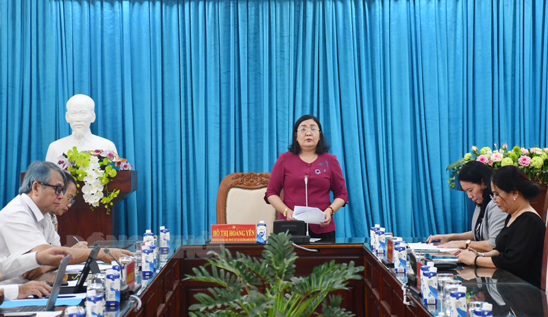 Phát biểu của bà Hồ Thị Hoàng Yến - Phó bí thư Thường trực Tỉnh ủy, Chủ tịch HĐND tỉnh.