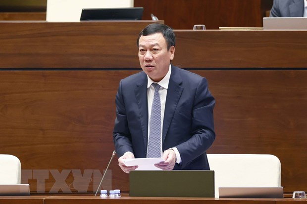 Không bỏ lọt, bỏ sót đối tượng vi phạm để chuyển cơ quan điều tra Tổng Thanh tra Chính phủ Đoàn Hồng Phong trả lời chất vấn. Ảnh: Doãn Tấn/TTXVN