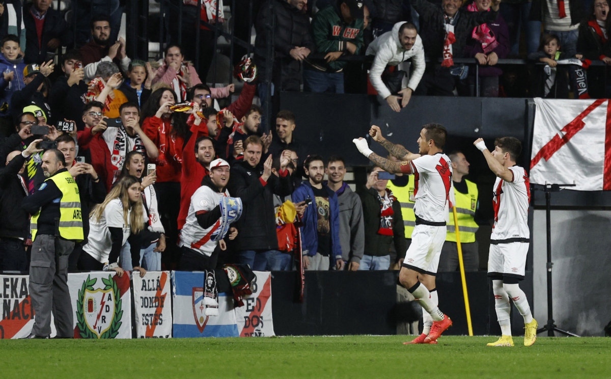 Rayo Vallecano chơi rất hay trước Real Madrid. Ảnh: Reuters