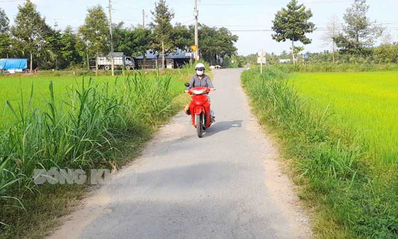 Đường giao thông nông thôn ấp Bình An, xã Bình Thành. 