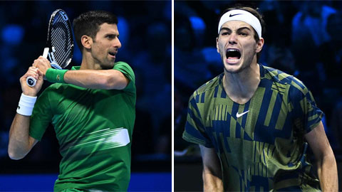 Djokovic đấu Taylor Fritz ở bán kết ATP Finals 2022