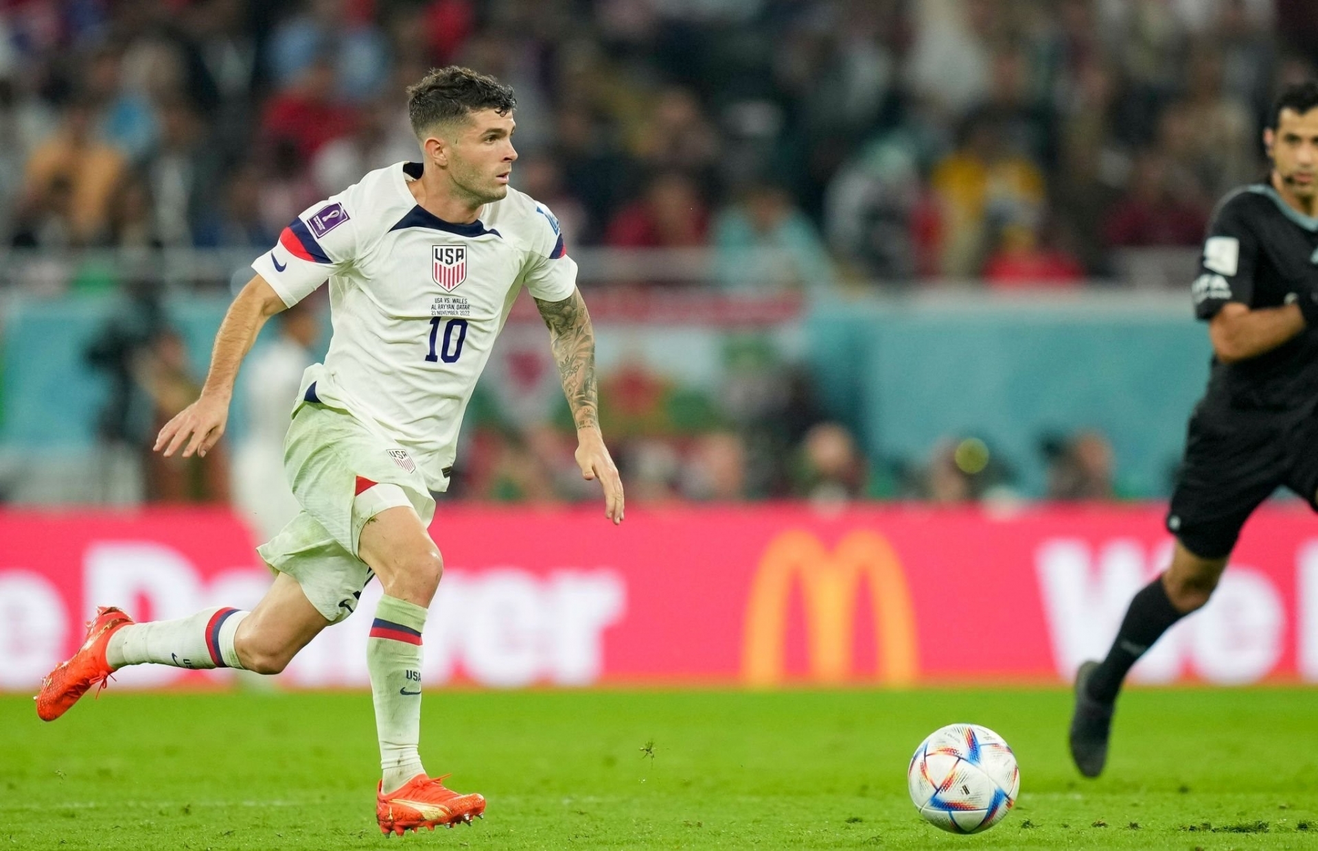 Đẳng cấp của Pulisic đã mang về bàn thắng đầu tiên cho ĐT Mỹ tại World Cup 2022. Ảnh: GETTY