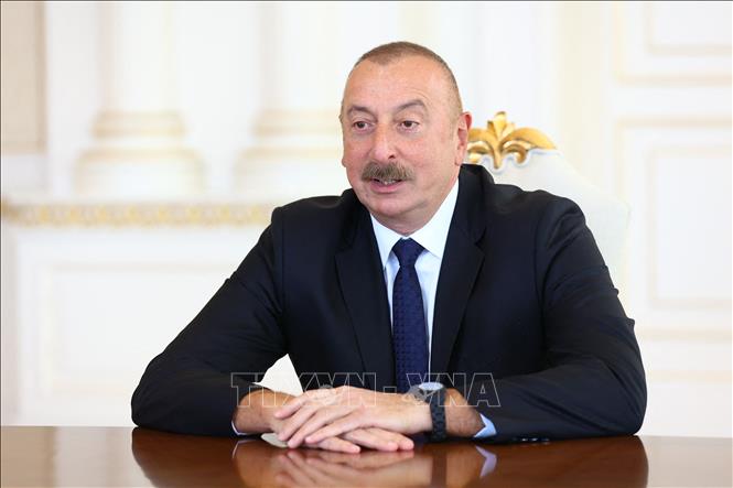 Tổng thống Azerbaijan Ilham Aliyev. Ảnh: AFP/TTXVN
