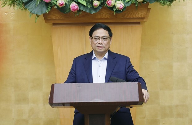 Thủ tướng Phạm Minh Chính chủ trì Phiên họp Chính phủ thường kỳ tháng 11-2022. Ảnh: Dương Giang/TTXVN