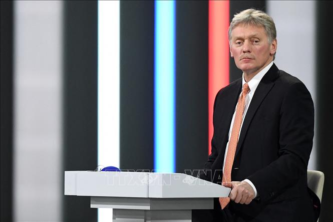 Người phát ngôn Điện Kremlin, Dmitry Peskov phát biểu tại Moskva, Nga. Ảnh: AFP/TTXVN