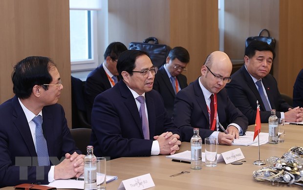 Việt Nam coi trọng quan hệ đối tác và hợp tác toàn diện với Luxembourg Thủ tướng Chính phủ Phạm Minh Chính phát biểu. Ảnh: Dương Giang/TTXVN