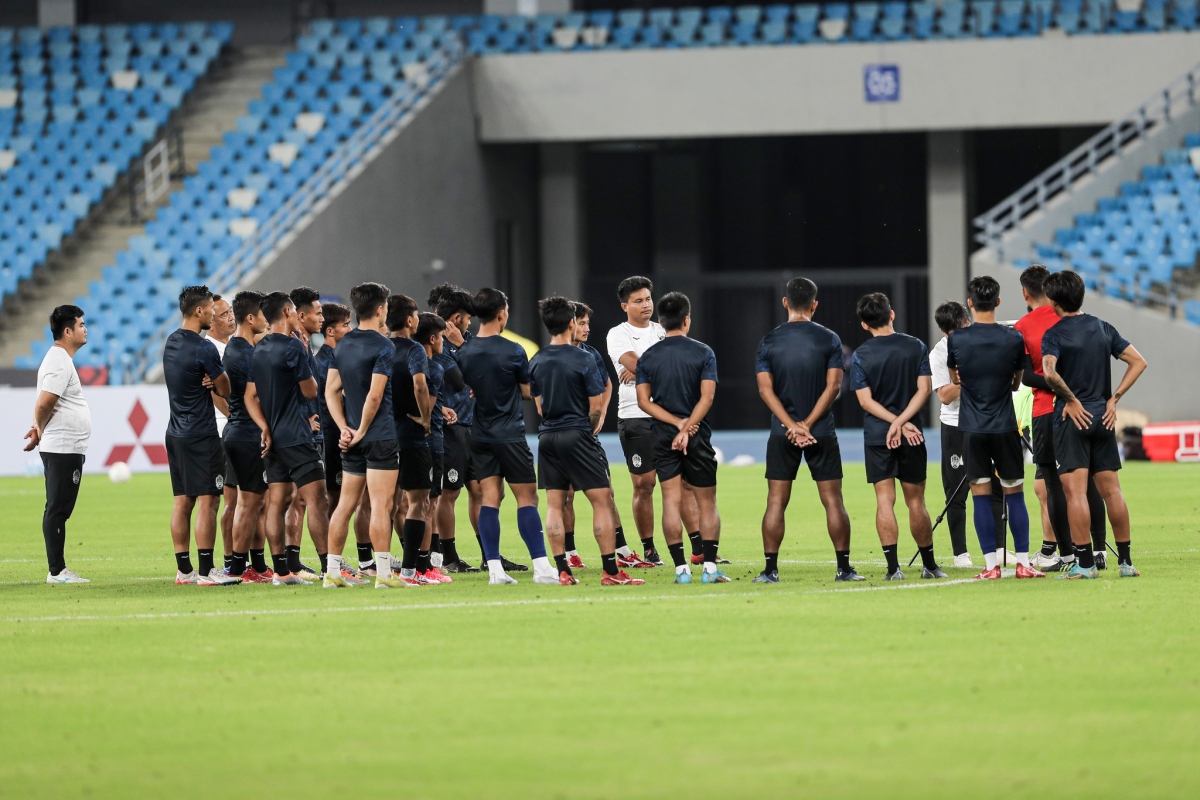Hôm nay (20-12-2022) khởi tranh AFF Cup 2022 Campuchia sẽ đá trận khai mạc AFF Cup 2022 với đối thủ Philippines. Ảnh: FFC