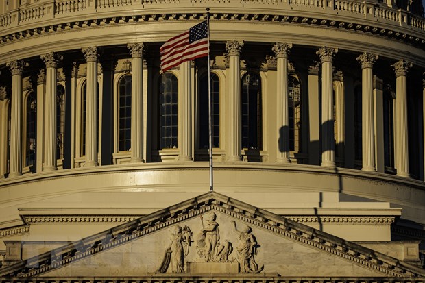 Tòa nhà Quốc hội Mỹ ở Washington, DC. Ảnh: AFP/TTXVN