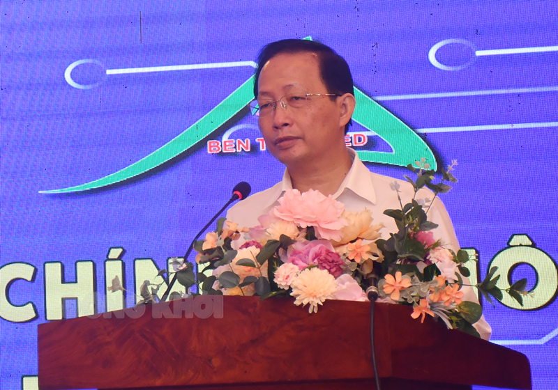 Phát biểu của Phó chủ tịch Thường trực UBND tỉnh Nguyễn Trúc Sơn.