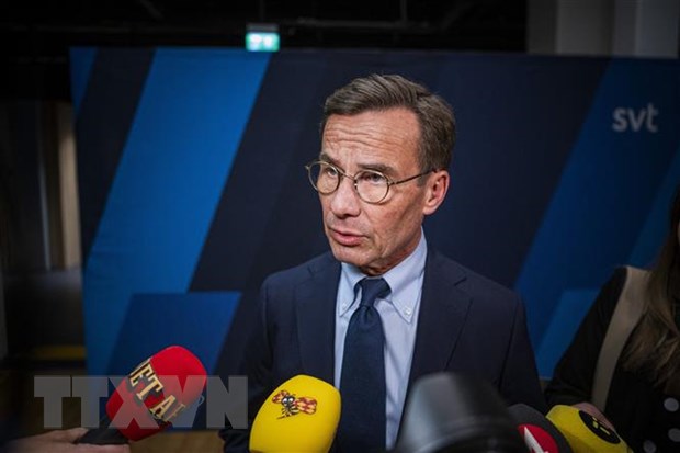 Thủ tướng Thụy Điển Ulf Kristersson. (Ảnh: AFP/TTXVN)