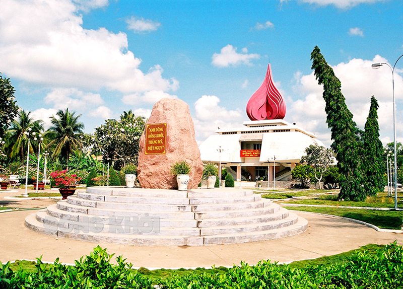 Khu di tích Quốc gia đặc biệt Đồng khởi Bến Tre, xã Định Thủy, huyện Mỏ Cày Nam. Ảnh: CTV