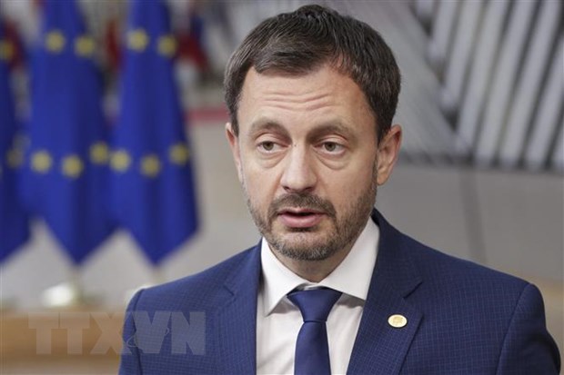 Slovakia: Tỷ lệ cử tri tham gia trưng cầu ý dân về bầu cử sớm quá thấp Thủ tướng Slovakia Eduard Heger. Ảnh: AFP/TTXVN
